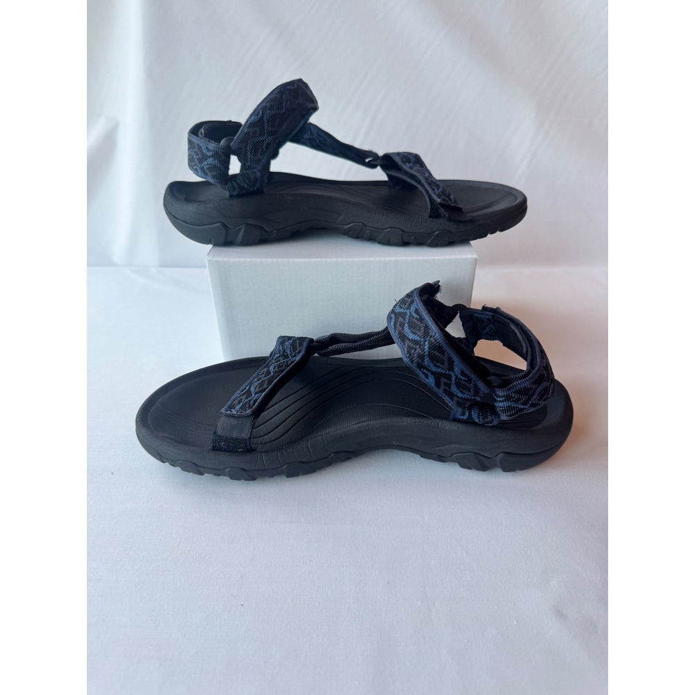 Teva Hurricane XLT2 Men 9 Navy Blue Black Geometric Sport Hiking Sandals 1093379